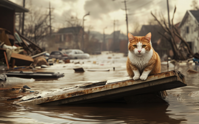 Calm Amidst Chaos: Natural Disaster Planning with Pets